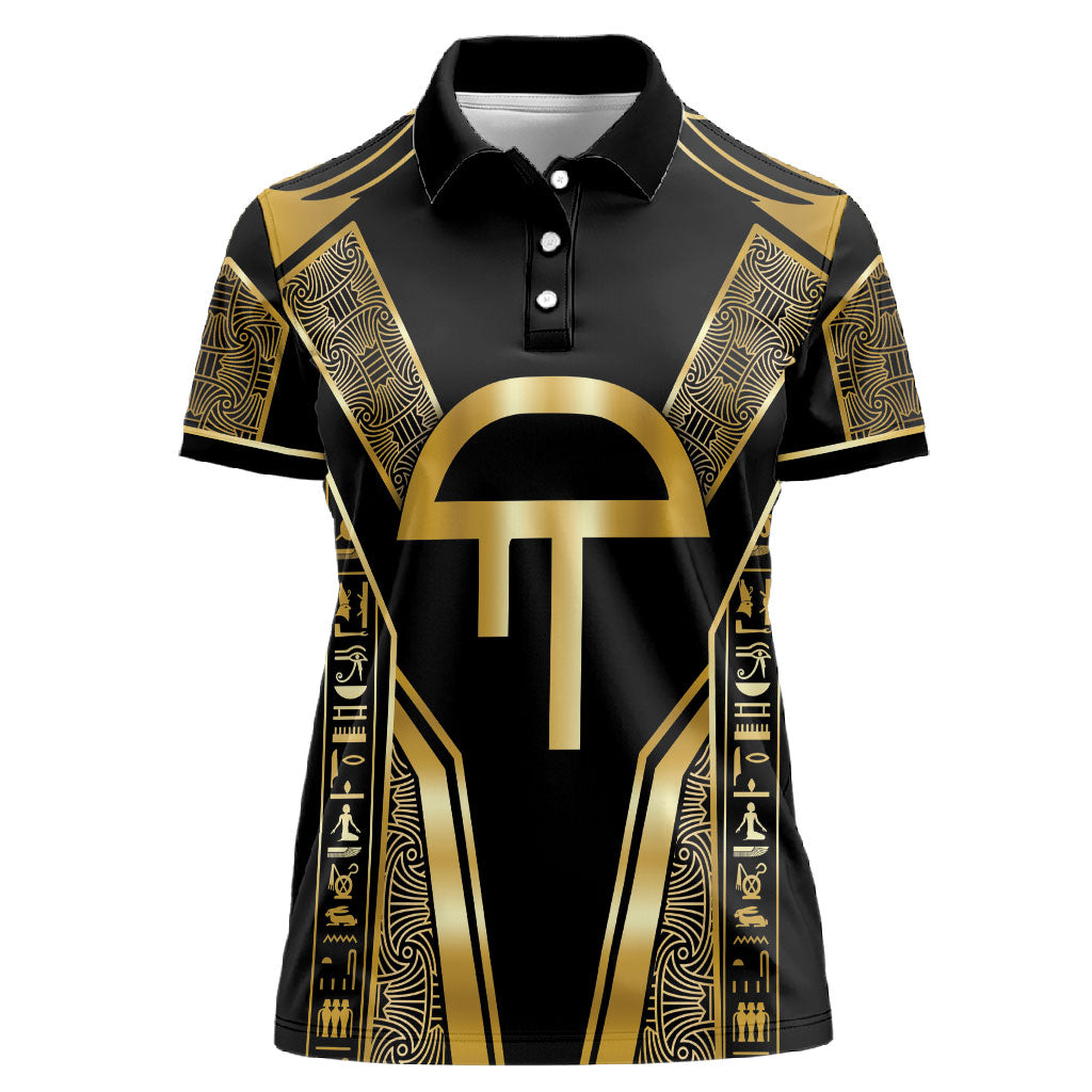 Egypt Amenta Women Polo Shirt Ancient Mythology Underworld Realm