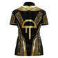 Egypt Amenta Women Polo Shirt Ancient Mythology Underworld Realm
