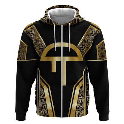 Egypt Amenta Zip Hoodie Ancient Mythology Underworld Realm
