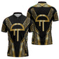 Egypt Amenta Zipper Polo Shirt Ancient Mythology Underworld Realm