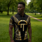 Egypt Amenta Zipper Polo Shirt Ancient Mythology Underworld Realm