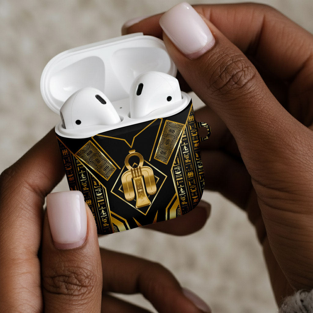 Egypt Tyet AirPods Case Ancient Mythology Knot Of Isis Gold
