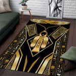 Egypt Tyet Area Rug Ancient Mythology Knot Of Isis Gold