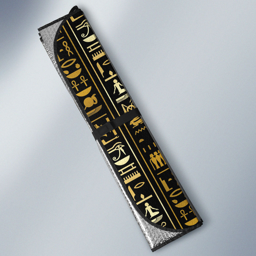 Egypt Tyet Auto Sun Shade Ancient Mythology Knot Of Isis Gold