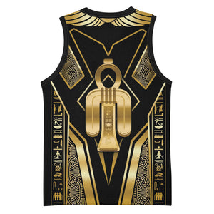 Egypt Tyet Basketball Jersey Ancient Mythology Knot Of Isis Gold