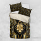 Egypt Tyet Bedding Set Ancient Mythology Knot Of Isis Gold