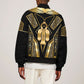 Egypt Tyet Bomber Jacket Ancient Mythology Knot Of Isis Gold