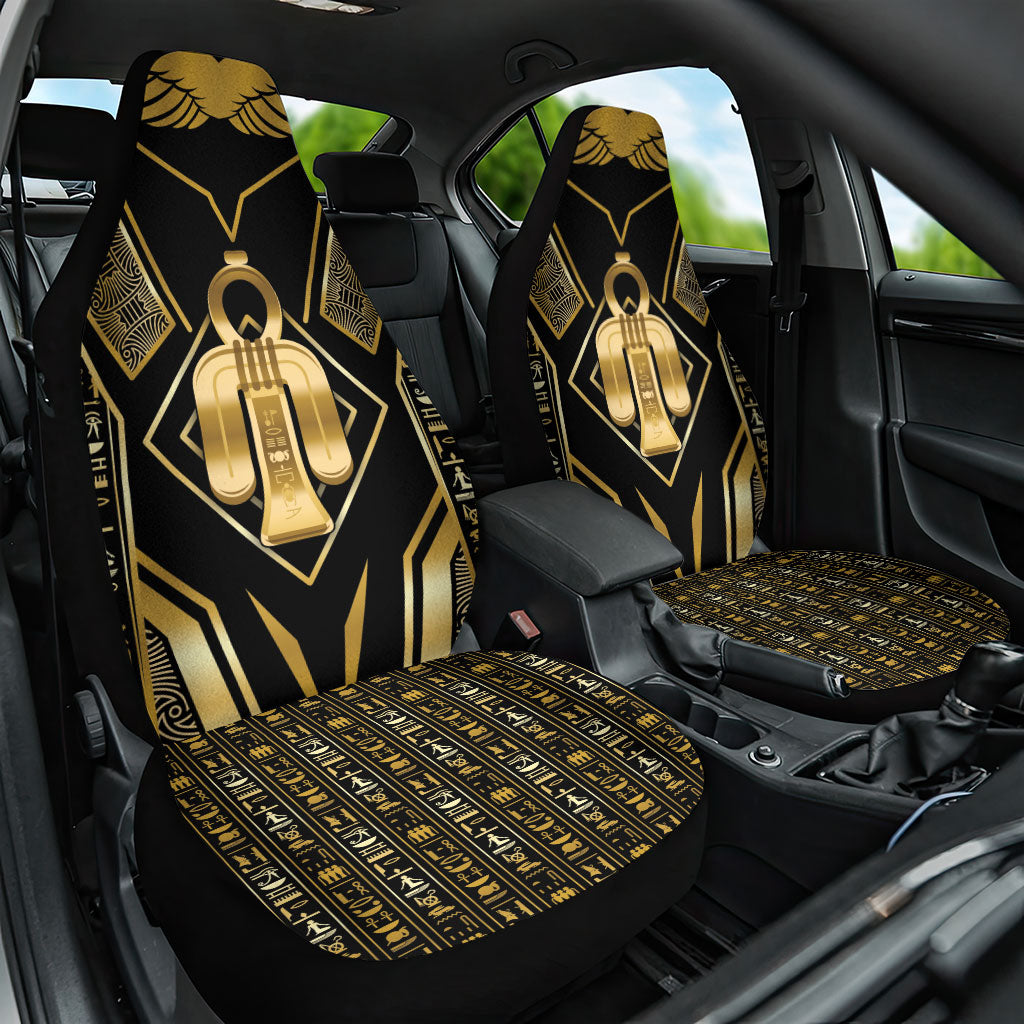 Egypt Tyet Car Seat Cover Ancient Mythology Knot Of Isis Gold