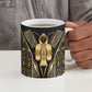 Egypt Tyet Ceramic Mug Ancient Mythology Knot Of Isis Gold