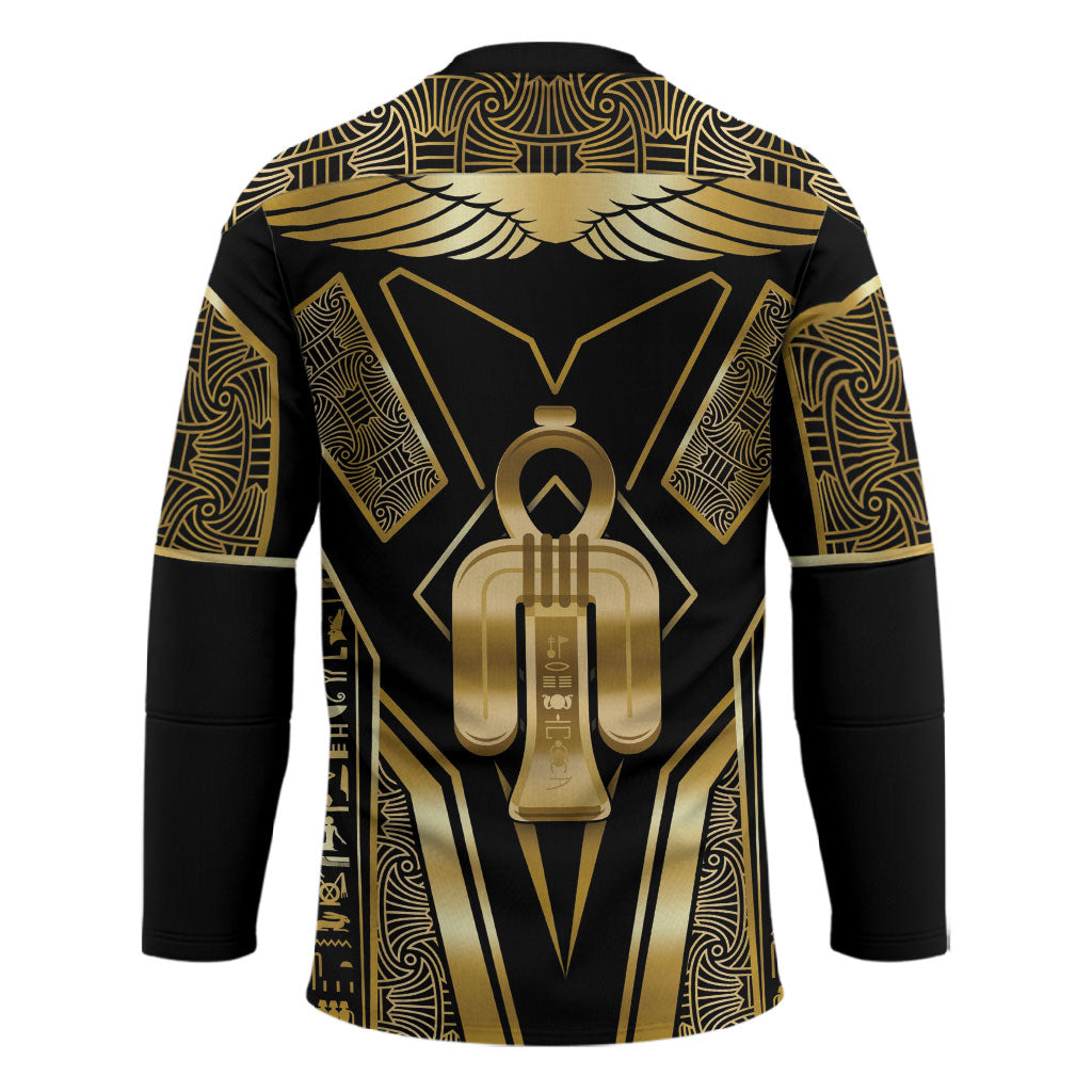 Egypt Tyet Hockey Jersey Ancient Mythology Knot Of Isis Gold