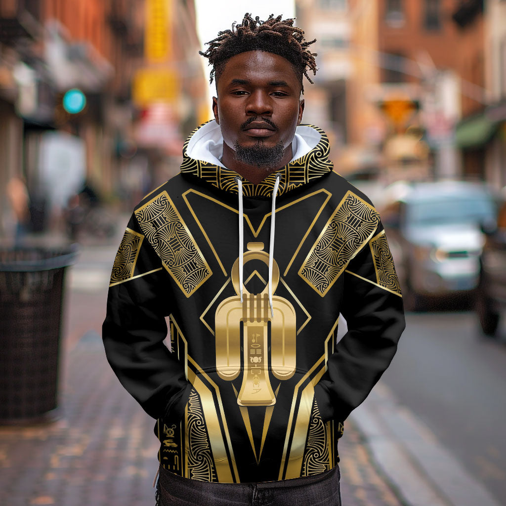 Egypt Tyet Hoodie Ancient Mythology Knot Of Isis Gold