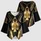 Egypt Tyet Kimono Sleeve Blouse Ancient Mythology Knot Of Isis Gold