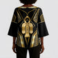Egypt Tyet Kimono Sleeve Blouse Ancient Mythology Knot Of Isis Gold