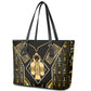 Egypt Tyet Leather Tote Bag Ancient Mythology Knot Of Isis Gold