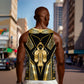 Egypt Tyet Men Tank Top Ancient Mythology Knot Of Isis Gold