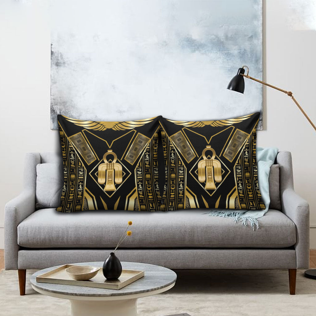Egypt Tyet Pillow Cover Ancient Mythology Knot Of Isis Gold