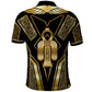 Egypt Tyet Polo Shirt Ancient Mythology Knot Of Isis Gold