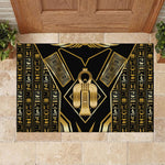 Egypt Tyet Rubber Doormat Ancient Mythology Knot Of Isis Gold