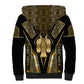 Egypt Tyet Sherpa Hoodie Ancient Mythology Knot Of Isis Gold