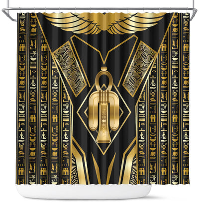 Egypt Tyet Shower Curtain Ancient Mythology Knot Of Isis Gold