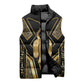 Egypt Tyet Sleeveless Puffer Jacket Ancient Mythology Knot Of Isis Gold