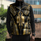 Egypt Tyet Sleeveless Puffer Jacket Ancient Mythology Knot Of Isis Gold
