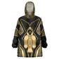 Egypt Tyet Wearable Blanket Hoodie Ancient Mythology Knot Of Isis Gold