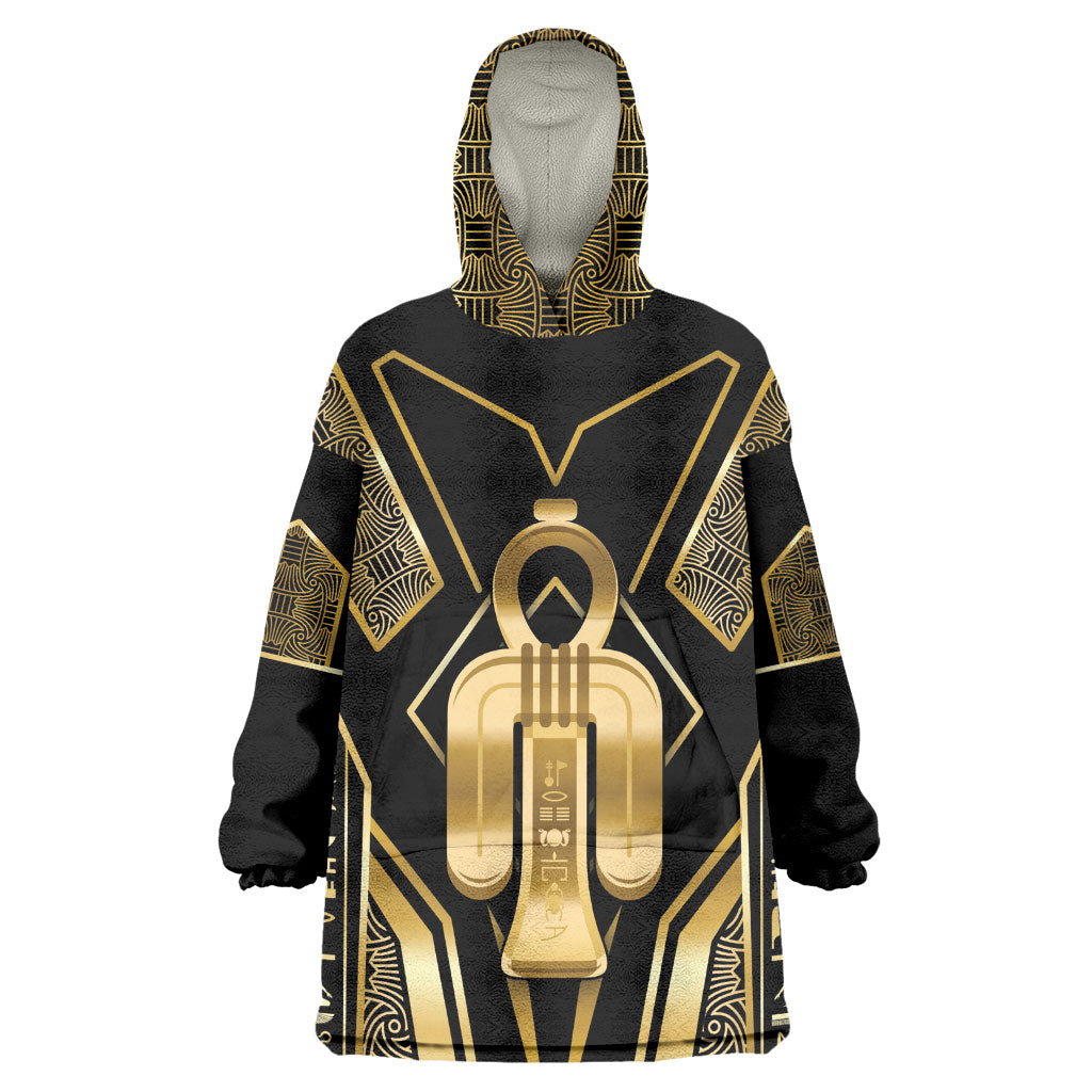 Egypt Tyet Wearable Blanket Hoodie Ancient Mythology Knot Of Isis Gold