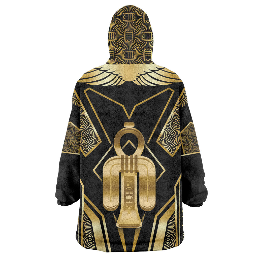 Egypt Tyet Wearable Blanket Hoodie Ancient Mythology Knot Of Isis Gold