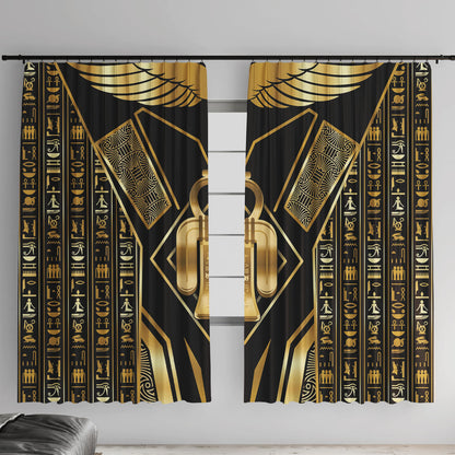 Egypt Tyet Window Curtain Ancient Mythology Knot Of Isis Gold