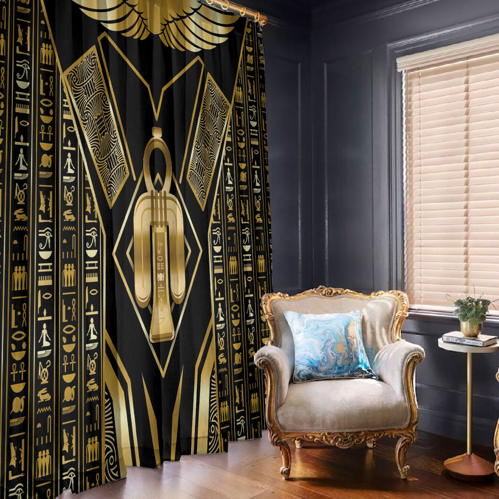 Egypt Tyet Window Curtain Ancient Mythology Knot Of Isis Gold