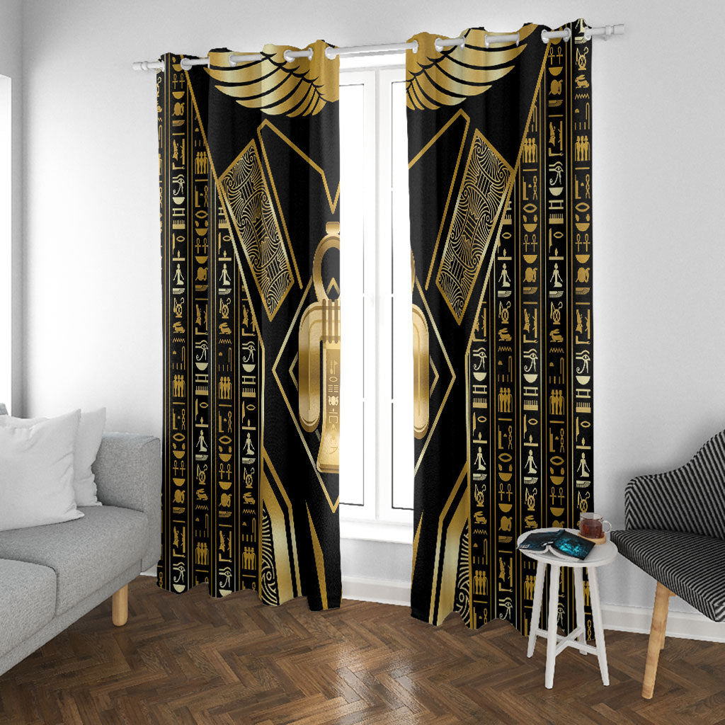 Egypt Tyet Window Curtain Ancient Mythology Knot Of Isis Gold