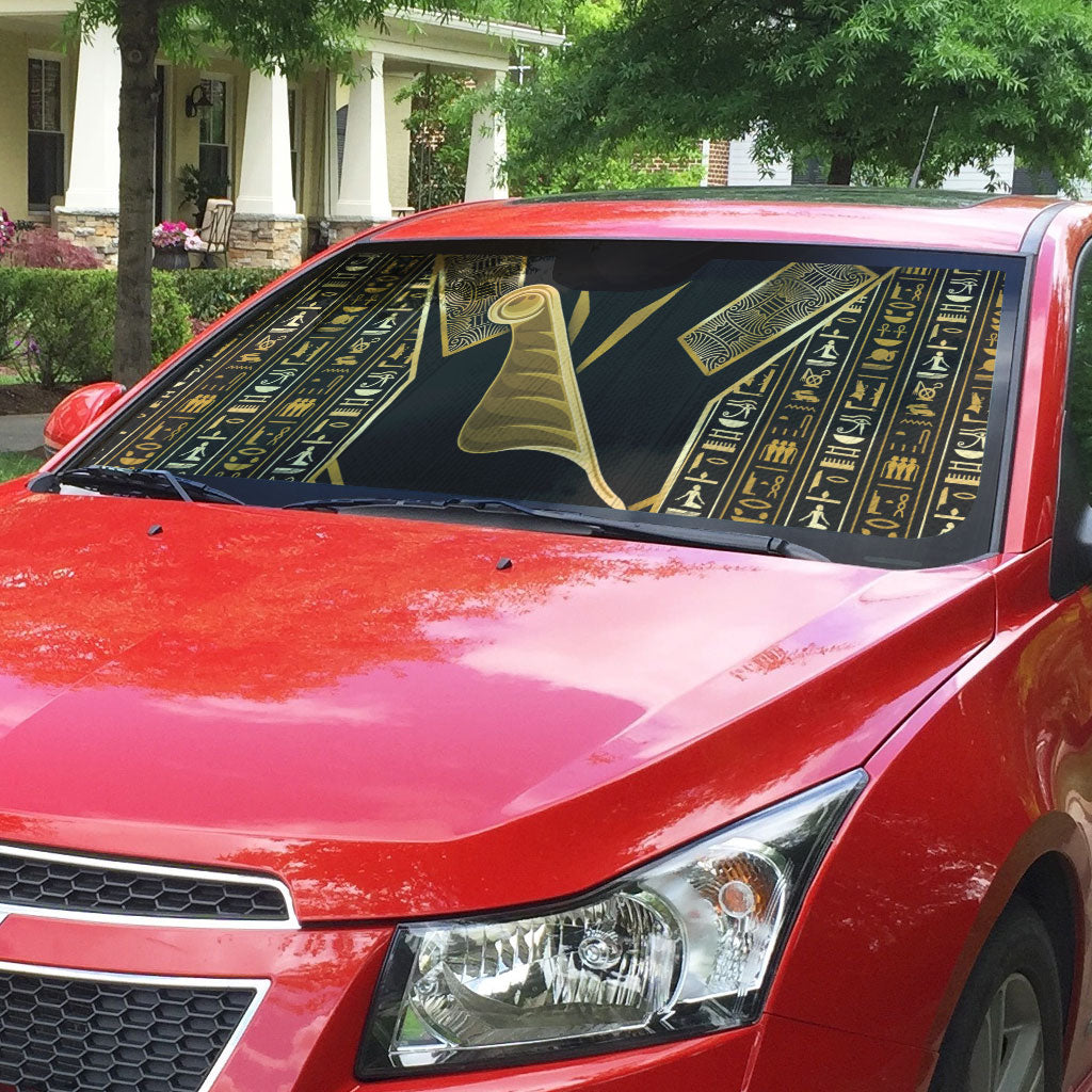 Egypt Feather Of Maat Auto Sun Shade Ancient Mythology Truth And Justice