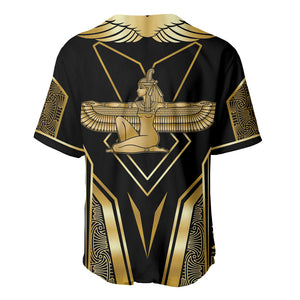 Egypt Feather Of Maat Baseball Jersey Ancient Mythology Truth And Justice