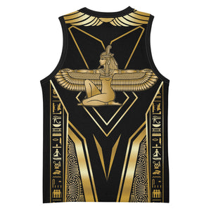 Egypt Feather Of Maat Basketball Jersey Ancient Mythology Truth And Justice