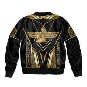 Egypt Feather Of Maat Bomber Jacket Ancient Mythology Truth And Justice