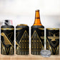 Egypt Feather Of Maat 4 in 1 Can Cooler Tumbler Ancient Mythology Truth And Justice