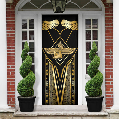 Egypt Feather Of Maat Door Cover Ancient Mythology Truth And Justice