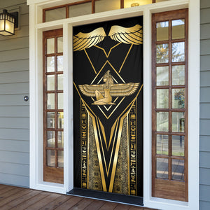 Egypt Feather Of Maat Door Cover Ancient Mythology Truth And Justice