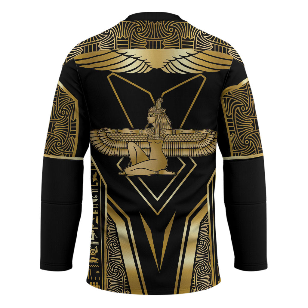 Egypt Feather Of Maat Hockey Jersey Ancient Mythology Truth And Justice