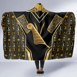 Egypt Feather Of Maat Hooded Blanket Ancient Mythology Truth And Justice