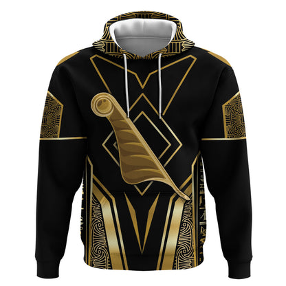 Egypt Feather Of Maat Hoodie Ancient Mythology Truth And Justice