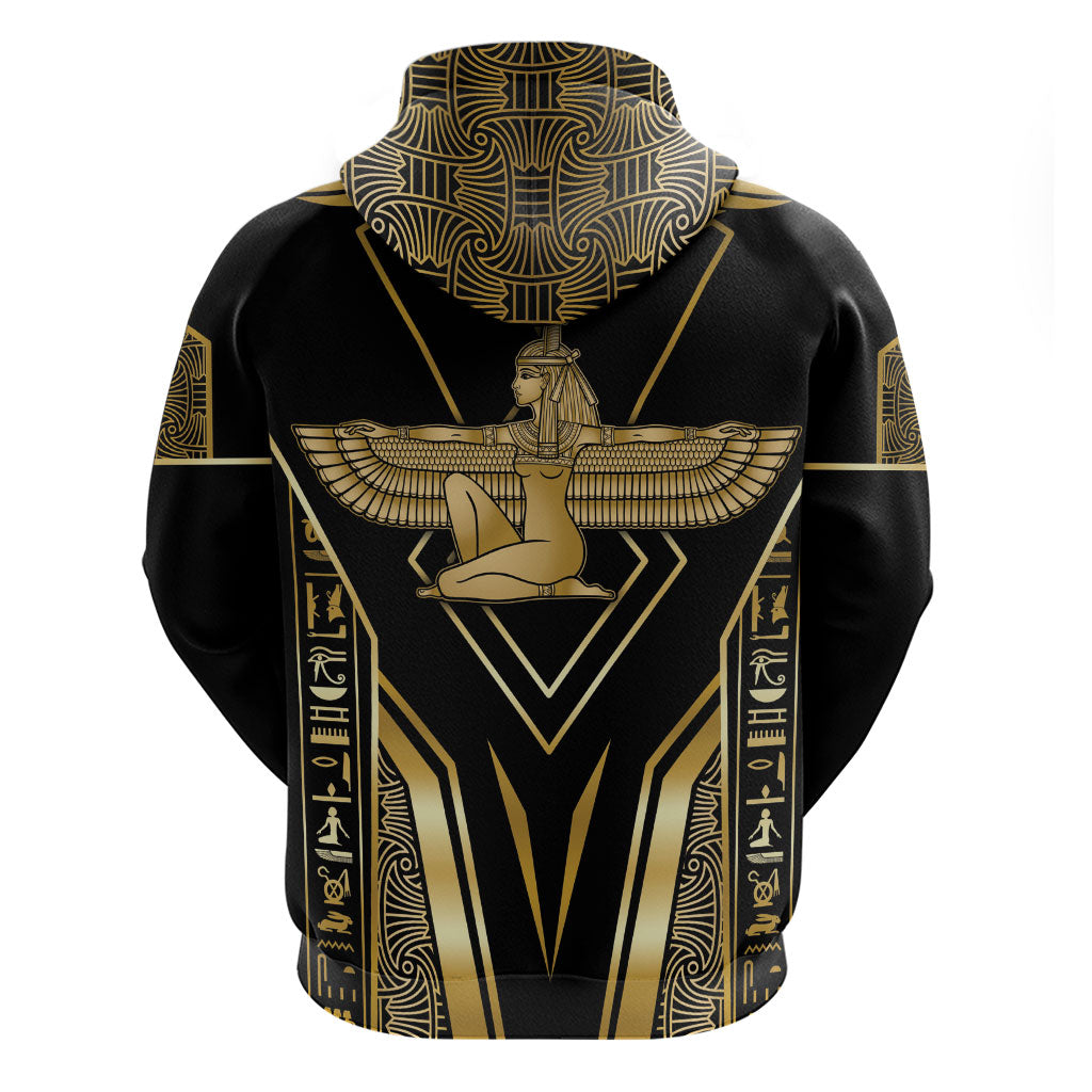 Egypt Feather Of Maat Hoodie Ancient Mythology Truth And Justice