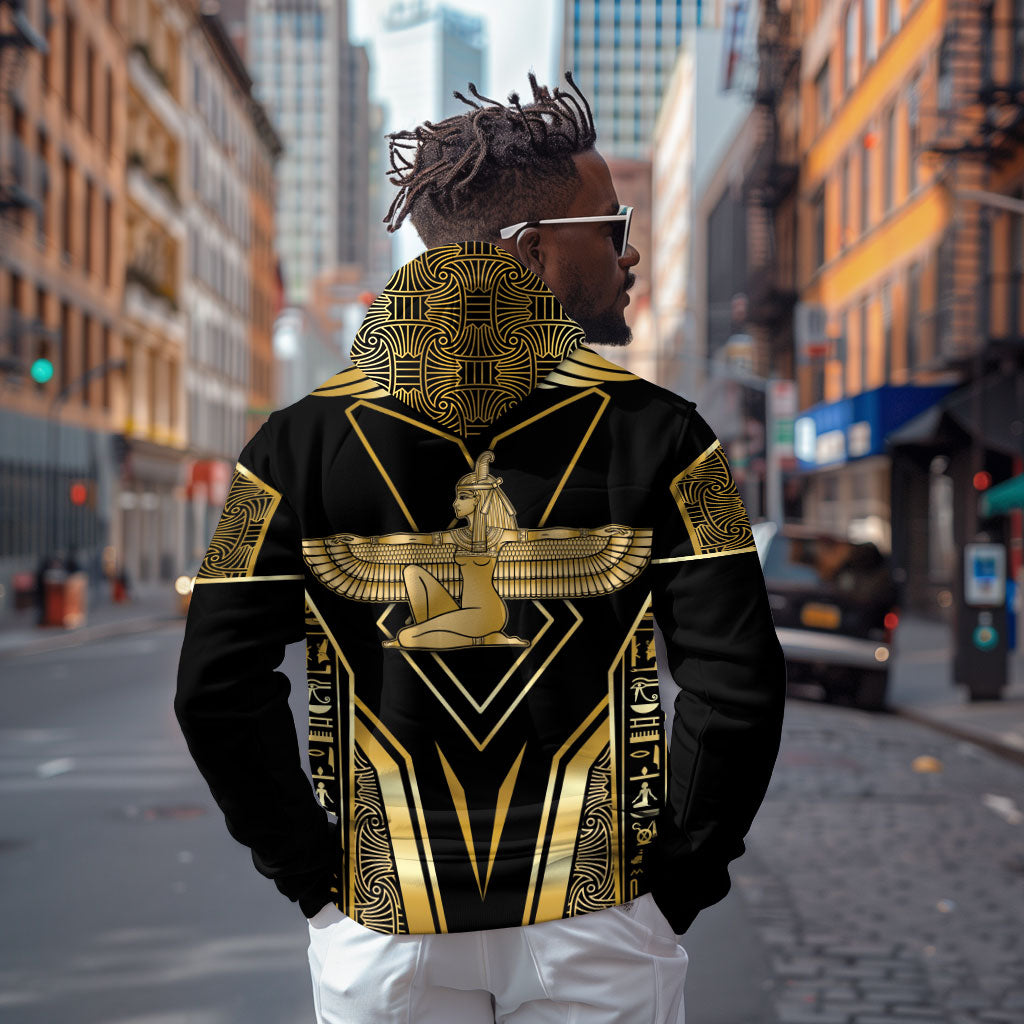 Egypt Feather Of Maat Hoodie Ancient Mythology Truth And Justice