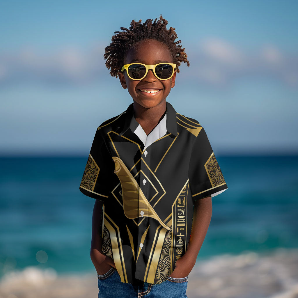 Egypt Feather Of Maat Kid Hawaiian Shirt Ancient Mythology Truth And Justice