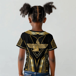 Egypt Feather Of Maat Kid T shirt Ancient Mythology Truth And Justice