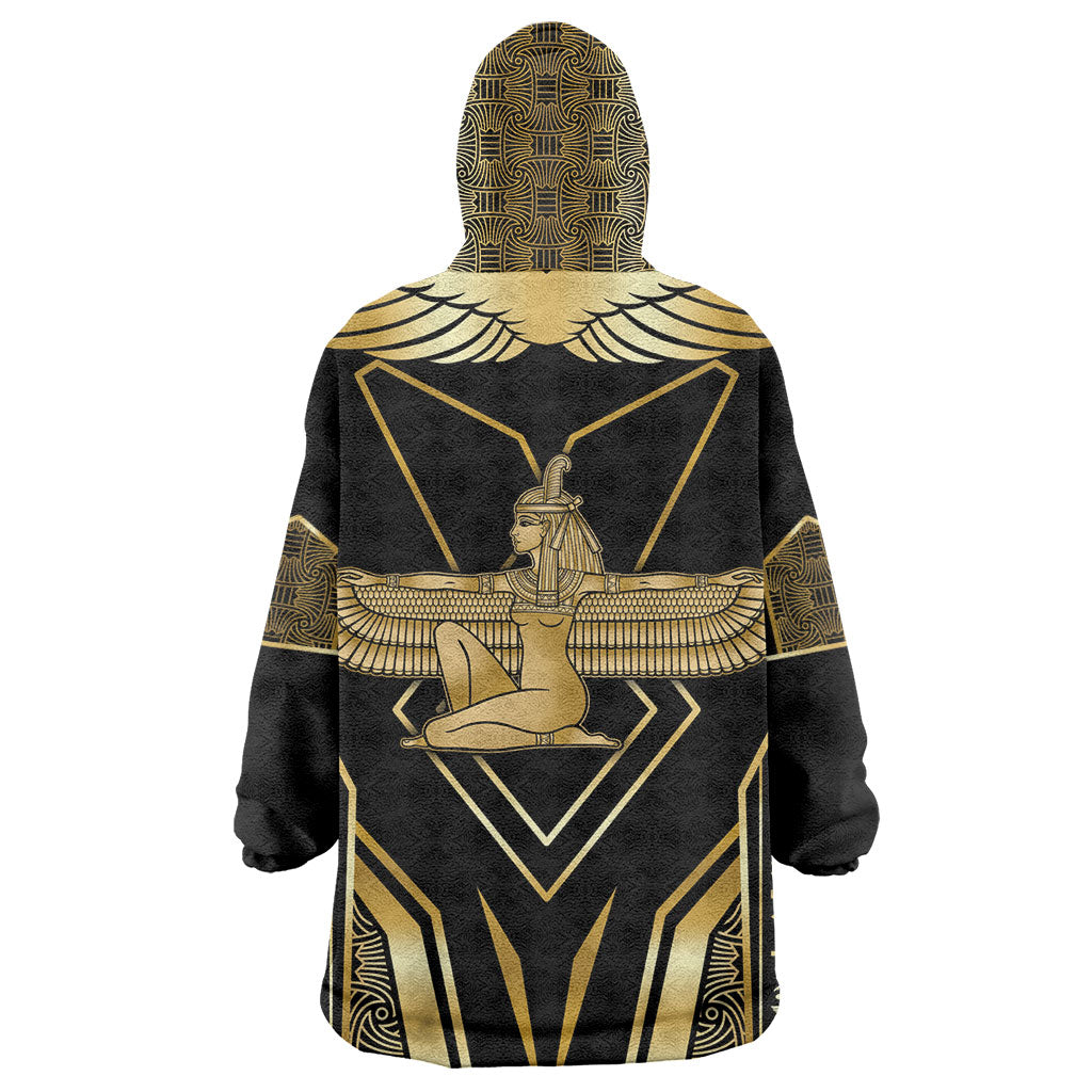 Egypt Feather Of Maat Kid Wearable Blanket Hoodie Ancient Mythology Truth And Justice