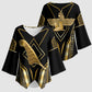 Egypt Feather Of Maat Kimono Sleeve Blouse Ancient Mythology Truth And Justice