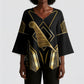 Egypt Feather Of Maat Kimono Sleeve Blouse Ancient Mythology Truth And Justice