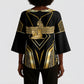 Egypt Feather Of Maat Kimono Sleeve Blouse Ancient Mythology Truth And Justice